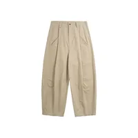 ABS Men's | Thick Dense Twill Deep Pleated Wide Leg Pants  Autumn And Winter New Fashion Brand Overalls New Casual Pants sku image 2