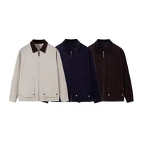 INF Men's Wear | Corduroy Collar Workwear Jacket Coat  Autumn And Winter New Retro New Loose Personality Pocket main image 1