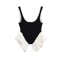 Women's Vest Tank Tops Streetwear Color Block sku image 2