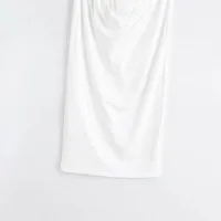 Women's Sheath Dress Elegant Streetwear Halter Neck Sleeveless Solid Color Maxi Long Dress Holiday Street main image 5
