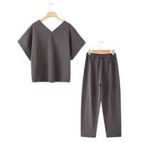 Holiday Selfie Street Women's Casual Streetwear Solid Color Polyester Pant Co-ord Set Shorts Sets main image 3