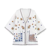 Women's Blouse Long Sleeve Blouses Elegant Streetwear Embroidery main image 2