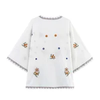 Women's Blouse Long Sleeve Blouses Elegant Streetwear Embroidery main image 3
