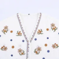 Women's Blouse Long Sleeve Blouses Elegant Streetwear Embroidery main image 4
