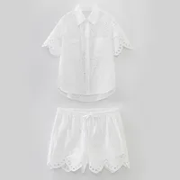 Holiday Selfie Street Women's Casual Streetwear Solid Color Polyester Shorts Co-ord Set Shorts Sets main image 2