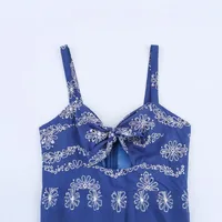 Women's Sheath Dress Elegant Streetwear Strap Sleeveless Printing Midi Dress Selfie main image 4
