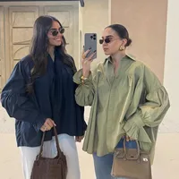 Women's Blouse Long Sleeve Blouses Elegant Solid Color main image 1