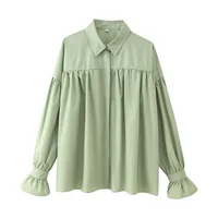 Women's Blouse Long Sleeve Blouses Elegant Solid Color main image 3