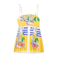 Women's Printing Elegant Streetwear Strap Sleeveless Printing Above Knee Banquet Selfie sku image 2