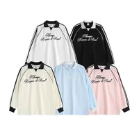 INF Men's | Sporty Chic Lapel Long Sleeve T-shirt  Fall/Winter Fashion Brand New Retro Sports Long T main image 2