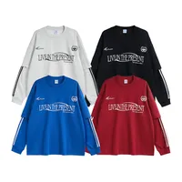 INF Men's | Sporty Chic Fake Two-piece Long Sleeve T-shirt  Fall/Winter New Fashion Brand Loose Jacket Men main image 3