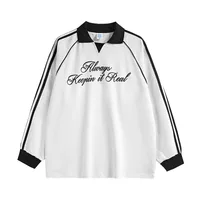 INF Men's | Sporty Chic Lapel Long Sleeve T-shirt  Fall/Winter Fashion Brand New Retro Sports Long T sku image 1