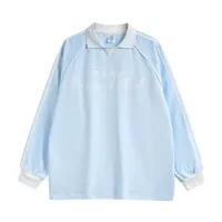 INF Men's | Sporty Chic Lapel Long Sleeve T-shirt  Fall/Winter Fashion Brand New Retro Sports Long T sku image 9