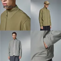 INF Men's | Hydrogen Four-sided Elastic Splicing High Collar Coat  Fall/Winter New Fashion Brand Vertical Collar Fleece Coat Men main image 1