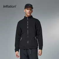 INF Men's | Hydrogen Four-sided Elastic Splicing High Collar Coat  Fall/Winter New Fashion Brand Vertical Collar Fleece Coat Men main image 2