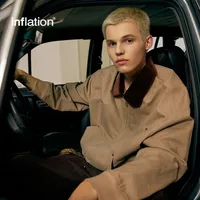 Jetshow Men's Wear | Twill Corduroy Detroit Jacket Coat  Season Spring Retro Contrast Lapel Worker main image 1