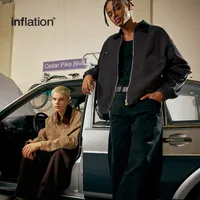 Jetshow Men's Wear | Twill Corduroy Detroit Jacket Coat  Season Spring Retro Contrast Lapel Worker main image 2