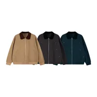 Jetshow Men's Wear | Twill Corduroy Detroit Jacket Coat  Season Spring Retro Contrast Lapel Worker main image 3