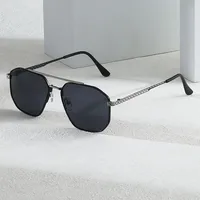 Business Preppy Style Modern Style Solid Color Ac UV400 Protection Square Full Frame Glasses main image 4