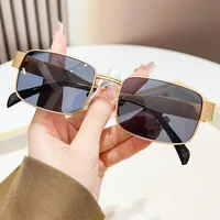 Retro Solid Color Ac UV400 Protection Square Full Frame Glasses main image 1