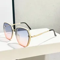 Casual Vacation Streetwear Solid Color PC UV400 Protection Polygon Full Frame Glasses main image 5