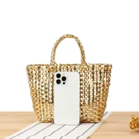A Generation Of Simple Cute Children's Bag Heavy Metal Color Personality Hand Bag Small All-match Small Square Bag main image 4