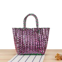 A Generation Of Simple Cute Children's Bag Heavy Metal Color Personality Hand Bag Small All-match Small Square Bag sku image 9