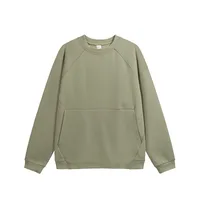 INF Men's Wear | HeiQ Intelligent Temperature Control Velvet Crewneck Wear  Fall/Winter Fashion Brand 380g Solid Color Street Jacket Men sku image 15
