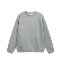 INF Men's Wear | HeiQ Intelligent Temperature Control Velvet Crewneck Wear  Fall/Winter Fashion Brand 380g Solid Color Street Jacket Men sku image 22