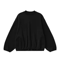 INF Men's | Flame One Velvet Short Wei Yi  Fall/Winter Tide 325G Fleece-lined Loose Crewneck Jacket Men sku image 2