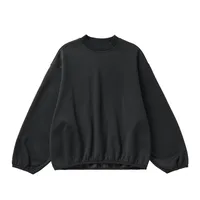 INF Men's | Flame One Velvet Short Wei Yi  Fall/Winter Tide 325G Fleece-lined Loose Crewneck Jacket Men sku image 3
