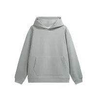 INF Men's Wear | Hydrogen Four-Sided Solid Color Hooded Wear New Fashion Brand 410g Fleece Jacket For Fall/Winter sku image 2