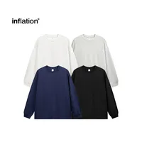 Jie Zhan Men's Wear | 305Gfog Color Long Sleeve T-shirt  Spring American Solid Color Cotton Loose Couple T-shirt main image 3