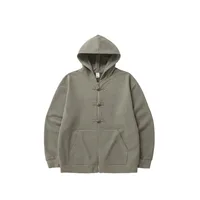 INF Men's Wear | 410g New Chinese Fleece Zipper Hooded Wear New Buckle Coat Jacket For Fall/Winter sku image 3