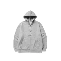 INF Men's Wear | 410g New Chinese Fleece Zipper Hooded Wear New Buckle Coat Jacket For Fall/Winter sku image 6