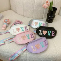 Children's Bag High-value Cute Sequin Baby's Western-style Chest Bag Girls' Colorful Lightweight Crossbody Bag PU Waist Bag main image 1
