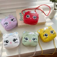 Children's Small Bag  New Cartoon Cat Girl Shoulder Crossbody Bag Cute Fashion Accessories Coin Purse main image 1