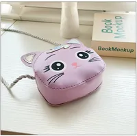 Children's Small Bag  New Cartoon Cat Girl Shoulder Crossbody Bag Cute Fashion Accessories Coin Purse main image 4