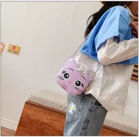 Children's Small Bag  New Cartoon Cat Girl Shoulder Crossbody Bag Cute Fashion Accessories Coin Purse main image 2