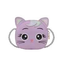 Children's Small Bag  New Cartoon Cat Girl Shoulder Crossbody Bag Cute Fashion Accessories Coin Purse sku image 4