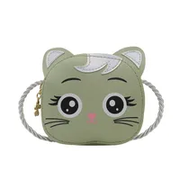 Children's Small Bag  New Cartoon Cat Girl Shoulder Crossbody Bag Cute Fashion Accessories Coin Purse sku image 5