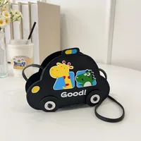 New Children's Bag Cartoon Cute Car Shoulder Crossbody Bag Boys And Girls Fashionable Coin Accessory Bag sku image 10