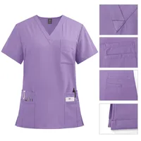 New Product Doctor Nurse Work Uniform Surgical Clothes Surgical Clothes Hand-washing Clothes Operating Room Straight Pants Solid Color Suit main image 3