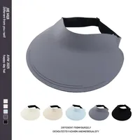 Traceless Sunscreen Hat Women's Foldable Empty Top Hat Summer Anti-UV Big Brim Sun Hat Student Sun Hat main image 1