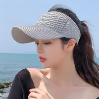 New Fish Scale Empty Top Net Celebrant Summer Sun Hat New Knitted Baseball Cap Outdoor Sports Sun Hat sku image 5