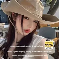 Summer And Autumn Outdoor Cowboy Hat Men's And Women's Hat Mountain Climbing Fisherman Hat Sunscreen Hat Fishing Mountain Sun Hat Hiking Sun Hat main image 1