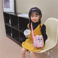 Kitten Embroidered Rainbow Children's Bag Crossbody Bag Baby Girl Cute Fashion Princess Bag Small Schoolbag Shoulder Bag main image 4