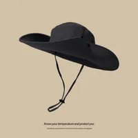 Summer And Autumn Outdoor Cowboy Hat Men's And Women's Hat Mountain Climbing Fisherman Hat Sunscreen Hat Fishing Mountain Sun Hat Hiking Sun Hat sku image 11