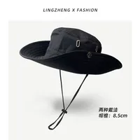 Summer And Autumn Outdoor Cowboy Hat Men's And Women's Hat Mountain Climbing Fisherman Hat Sunscreen Hat Fishing Mountain Sun Hat Hiking Sun Hat sku image 3