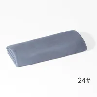 Monochrome Pearl Chiffon Bubble Towel Women's Long Towel Windproof Sand-proof Scarf Headscarf Four Seasons Middle East sku image 8